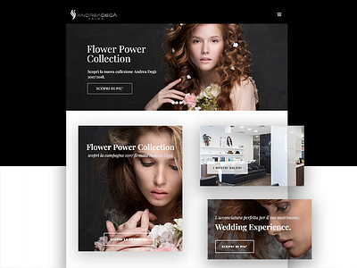 Hair Saloon design interface landing page ui ux web webdesign webpage website