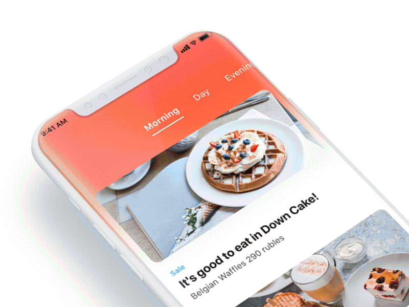 You might forget the words but you’ll never forget this UI animation daypart ios principle scroll tab ui ux
