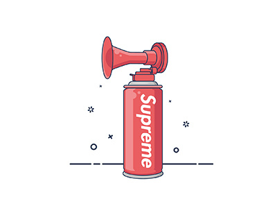 Supreme Air Horn icon icondesign supreme