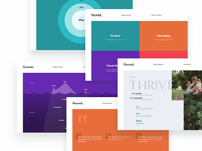 Branding pitch deck • start with why brand colorful figma illustration messaging powerpoint presentation slides