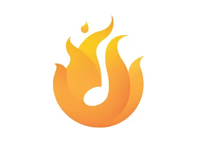 HotAudio.com fire instagram logo music note