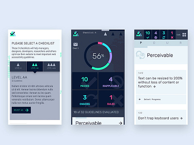 Accessibility Checklist App logo mobile app ui visual design