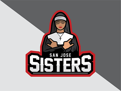 San Jose Sisters graphic design illustration logo sports vector