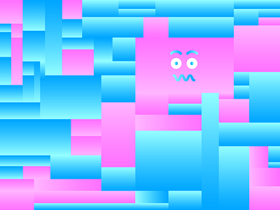 Now where am I? abstract art character lost pattern