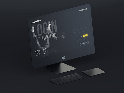 minimal login page black and white dark login minimal sign in typography ui ux webportal website