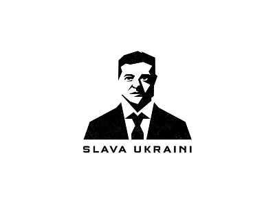 Slava Ukraini design face face logo graphic design illustration logo logo design logo designer make art not war negative space portrait support ukraine ukraine zelensky