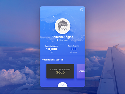 User Profile - Daily UI 006 blue dailyui mobile profile ui user