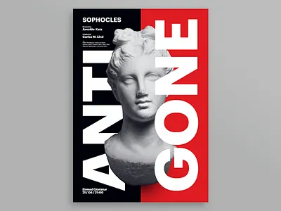 Antigone antigone play poster theatre