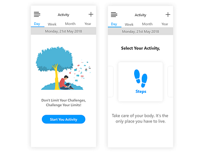 Select & Start Activity fitbit fitness app xddailychallenge