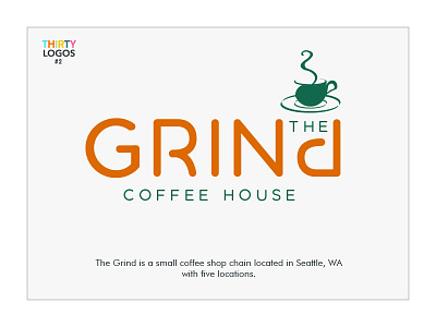 Thirty Logos Design Challenge Day Two - The Grind designer graphic graphicdesign graphicdesigner graphics logo logodesign logodesigner logopassion logos thirtylogos thirtylogoschallenge