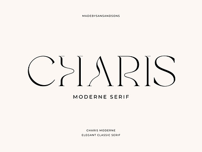 Charis - Moderne Serif