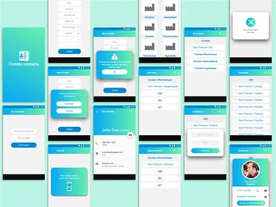 Condor adress book UI adress app book condor ui