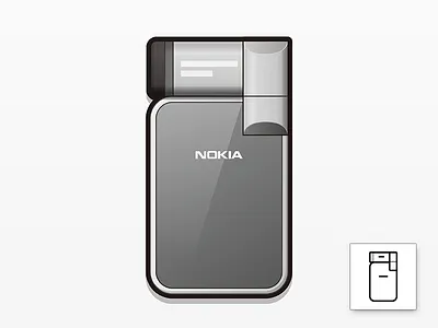 Nokia N93i icon set ai icon illustration illustrator linear vector