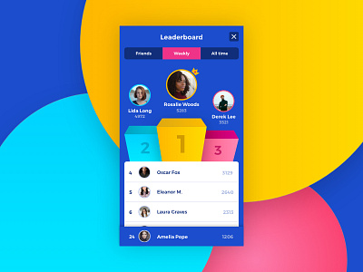 Leaderboard Concept app cosmicode digital creative design graphics illustration layout leaderboard studio sketch ui ux web
