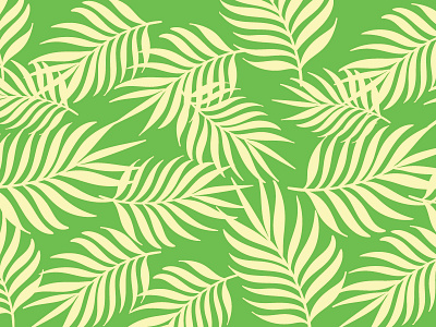 Tropical botanical digital art green illustration illustrator pattern plants tropical yellow