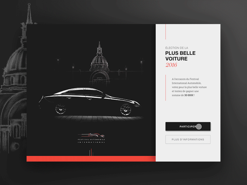 Festival Automobile International artdirection graphicdesign illustration landingpage sketch uidesign uxdesign uxuidesign webdesign