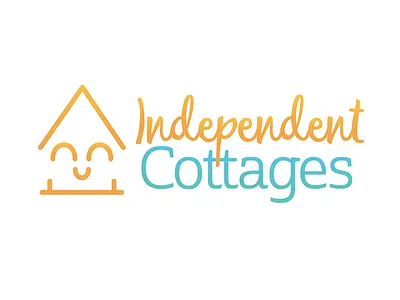 Independent Cottages - Logo Concept cottage cottages for hire happy holiday holidays house independent cottages joyful logo positive relax uk