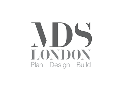 MDS London - Logo Design architect architecture building construction deconstructed logo design interior logo logo design mds london plan
