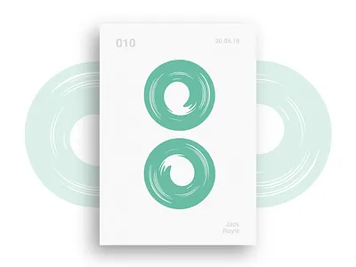 Loop poster circle colour couple dribbble loop paint pair poster shot spin splat