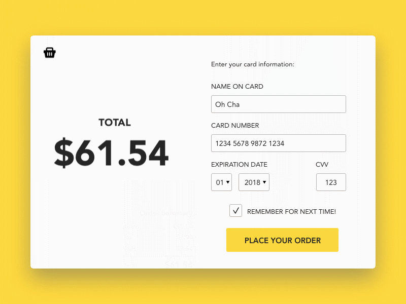 Checkout: Daily UI 002 002 checkout creditcard dailyui dailyui002