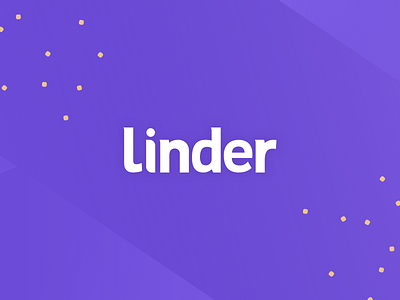 linder logo branding logo purple