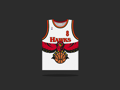 #8 Steve Smith 1994 — 1999 atlanta basketball hawks nba