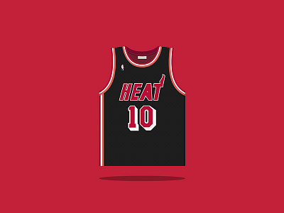 #10 Tim Hardaway 1996 — 2001 basketball hardaway heat illustration miami mitchellandness nba