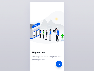 Skip The Line app cut design hair interface style ui upcut user ux