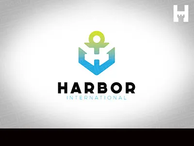 Anchor Logo Template anchor bold brand branding clean colorful crisp logo minimal stylish thick