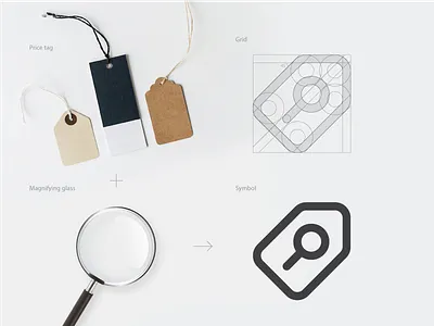 Search Commerce Logo Process ai artificial intelligence ecommerce commerce shop grid mathematical symbolism kasparas sipavicius design logo logotype icon modern process symbol search engine glass tech price startup