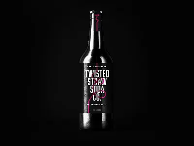 Twisted Straw Blackberry Soda blackberry design packaging soda straw twisted