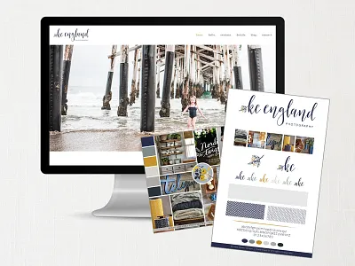 KC England Photography Brand + Website Design