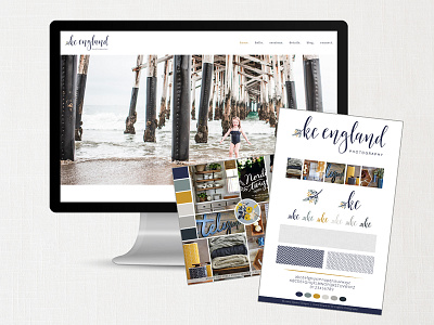 KC England Photography Brand + Website Design