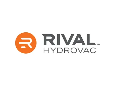 RIval Hydrovac Logo design hydrovac identity logo rival