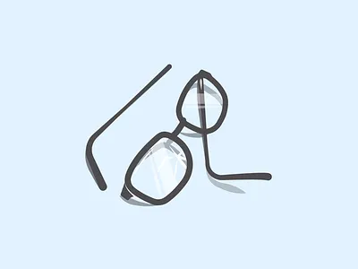 Nightmare broke dribbble drop flat floor glass glasses icon new nightmare smash vector
