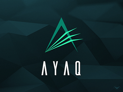 AYAQ Labs Logo a green high letter light logo logotype spectrum tech technology