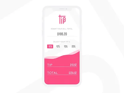 Tip App adobe app appdesign design graphicdesign inspiration mobile ui uidesign userinterface ux webdesigner