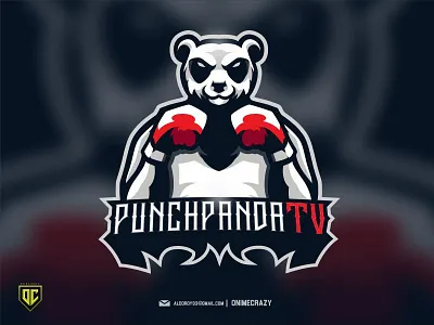 PUNCHPANDATV esport iluastration mascot