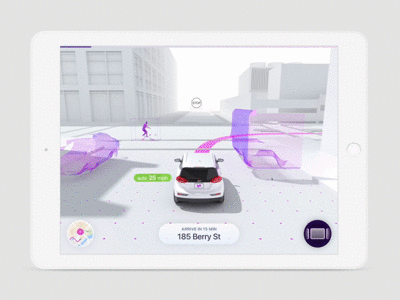 Autonomous Visualization app lyft mobile motiondesign ui ux visualdesign