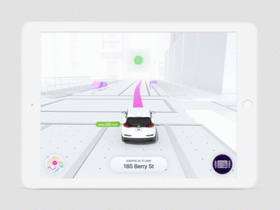 Autonomous Visualization app lyft mobile motiondesign ui ux visualdesign