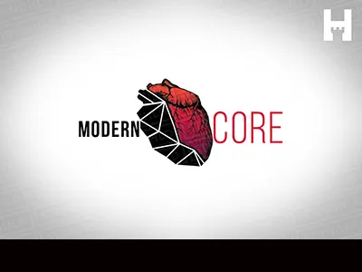 Geometric Heart Logo brand branding church design geometric graphics heart logo