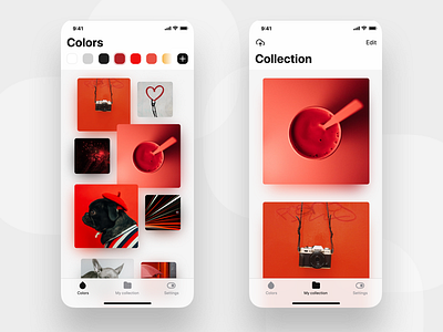 Tiny wallpaper app based on colors app grid image ui