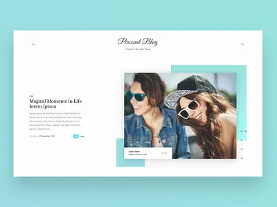 Simple Slider For Personal Blog Website graphic design slider web design website