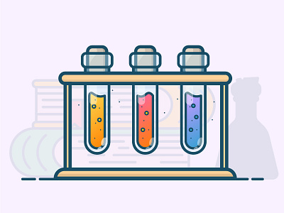 Elixir | Poison | Alchemy | Chemical alchemy book chemex chemical chemicals chemist chemistry class colors elixir experiment flat illustration poison science vector