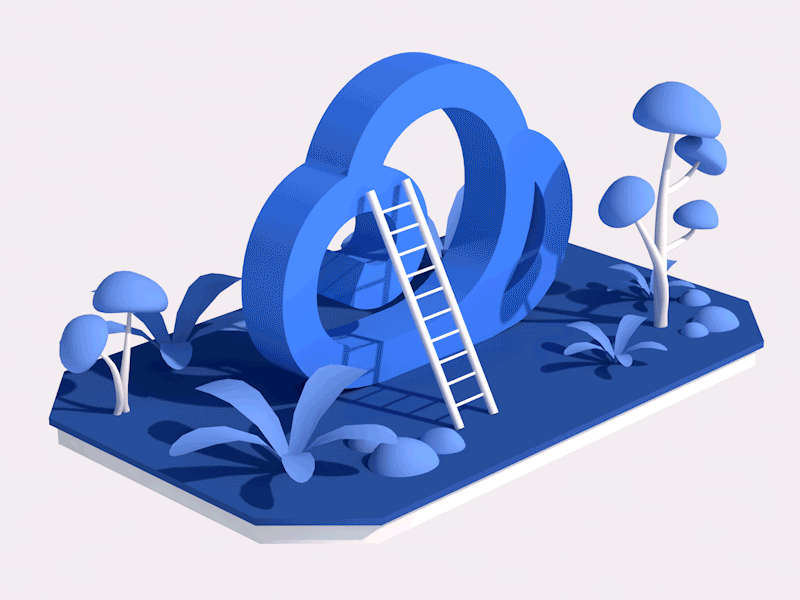 DAY-02 c4d cloud plant