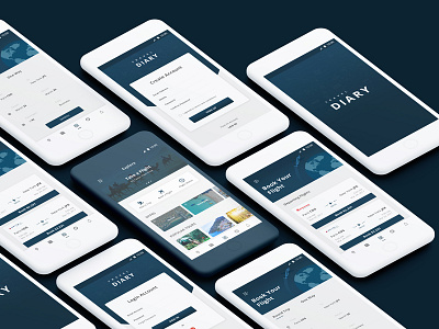 Travel Guide app landingpage mobilapp portfolio travel trip ui design web design