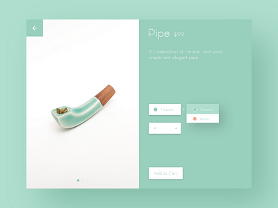 Shop UI Design pipe shop shopping turquoise ui uidesign