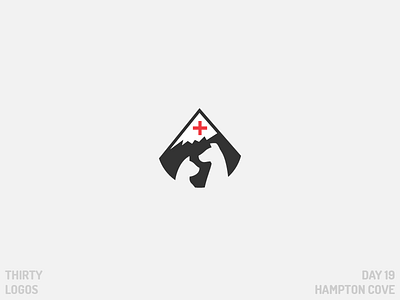 Thirty Logos: Hampton Cove animal art brand day 19 design dog hampton cove hospital identity logo negative space vector