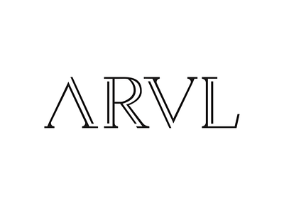 ARVL Logo Concept apparel elegant fashion high end logo lux luxurious minimal negative space prestige typographic