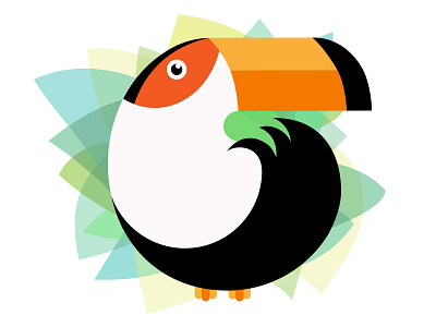 Happy Toucan hello dribbble illustrator toucan vectortwist